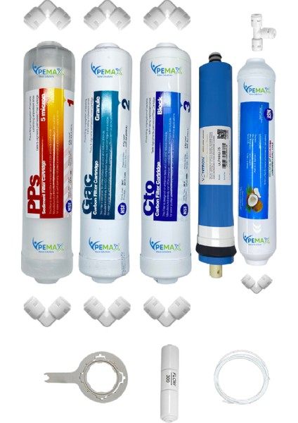 Pws Kapalı Kasa Su Arıtma Cihazlarına Stdmax 5li Vontron Mebran Mineralli Tatlandırıcı