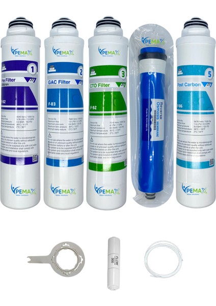 Pws Kapalı Kasa Su Arıtma Cihazlarına Tak Çevir 5li Reverse Osmosis Mebran Tatlandırıcı