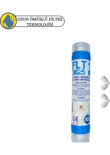 Pws Kapalı Kasa Su Arıtma Cihazlarına Uygun Flt 3625 Sertifikalı 1 .aşama Sediment Filtre