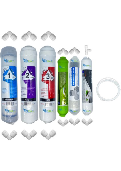 Pws Kapalı Kasa Su Arıtma Cihazlarına Std 6 lı Mebransız Alkali+Şeffaf Mineral+Gümüş İyontatlandırıcı