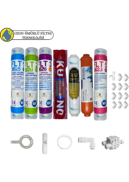 Pws Kapalı Kasa Su Arıtma Cihazları Sertifikalı 7lı Lgkuno Mebran Tatlandırıcı+Mineral+B12