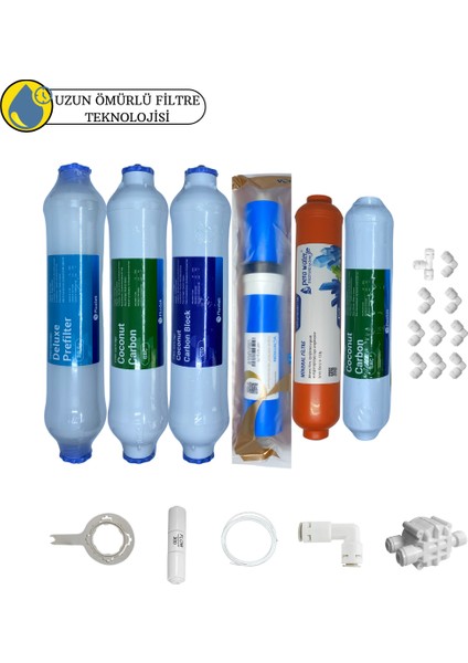 Fluxtek Kapalı Kasa Su Arıtma Sertifikalı 6lı Pera Water Mineral Vontron Helixfil Teknoloji Mebran