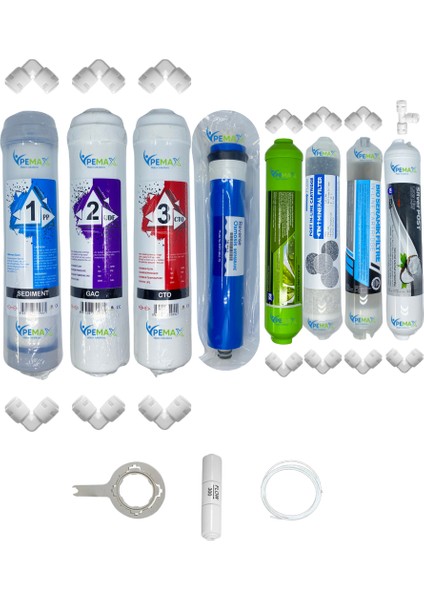 Pws Kapalı Kasa Su Arıtma Cihazı Std 8li Reverse Osmosis Mebranlı Set
