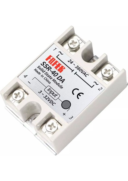 SSR-40DA (40A) Solid State Röle (Geliştirme Kartlarıyla Uyumlu)