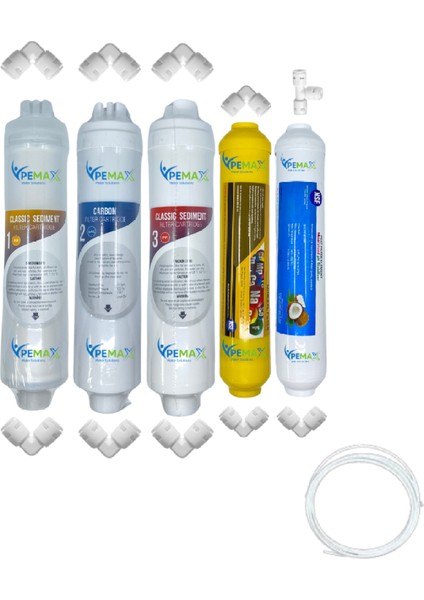 Pws Kapalı Kasa Su Arıtma Cihazlarına Uygun Eco 5li Mebransız Mineral+Tatlandırıcı Set