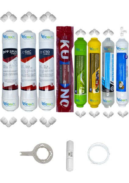 Pws Kapalı Kasa Su Arıtma Ecomax 8li Lg Kuno Mebran Alkali+Mineral+Detox+Tatlandırıcı