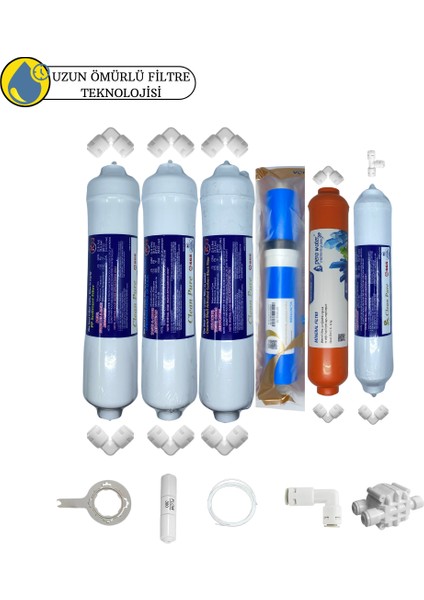 Swun Chyan Kapalı Kasa Su Arıtma Cihazları Sertifikalı 6 lı Vontron Helixfil Yüksektds Mebran Mineral