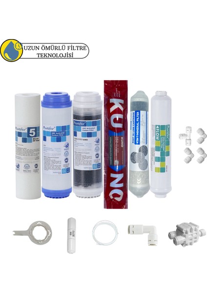 Purefer Açık Kasa Çift Karbonlu Sertifikalı 6 lı Lg Kuno Mebran Şeffaf 4lü Mineral