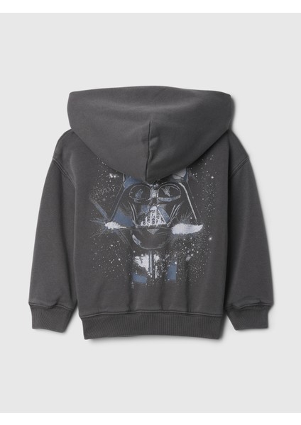 Erkek Bebek Siyah Vintage Soft Star Wars Grafikli Fleece Sweatshirt fırsatları