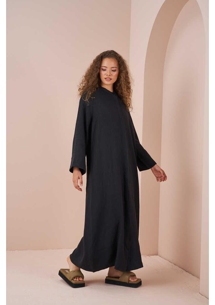 Ferace Müslin Elbise Siyah fiyatları