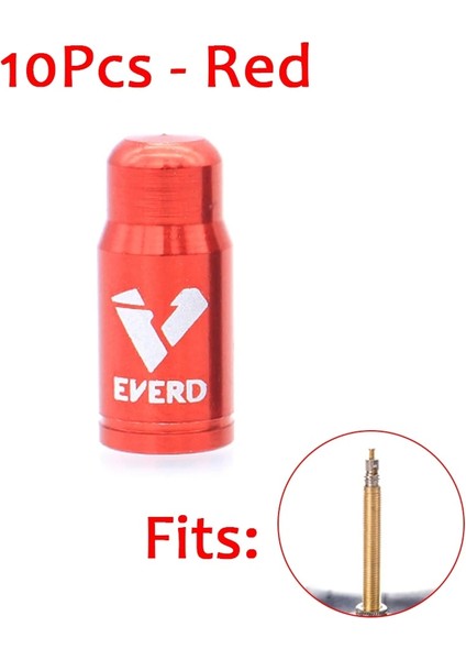 Presta'ya Uyar - Kırmızı Stil Yeni Prestaschrader Bisiklet Valf Kapağı Alüminyum Alaşımlı Fransızamerikan Bisiklet Lastiği Valf Kapağı Toz Geçirmez Jant Kapağı Koruyucu (Yurt Dışından)