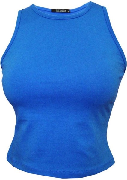 Sıfır Kol Crop Tişört
