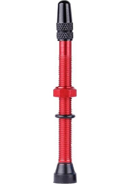 Kırmızı 7.8cm x 1cm Stili Uyumlu Yol Için Bisiklet Vana Mtb Bisiklet Tubeless Lastikler Pirinç Çekirdek Alaşım Kök Tubeless Mastik Aracı Alaşım Vana Kapağı (Yurt Dışından)