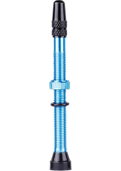 Mavi 7.8cm x 1cm Stili Uyumlu Yol Için Bisiklet Vana Mtb Bisiklet Tubeless Lastikler Pirinç Çekirdek Alaşım Kök Tubeless Mastik Aracı Alaşım Vana Kapağı (Yurt Dışından)