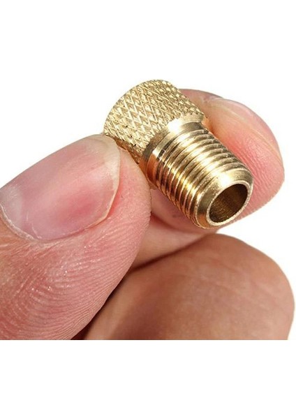 2 Adet Stil Valf Adaptörü Pompa Fransızları Amerikan Normuna Dönüştür Bakır Valf Adaptörü Tekerlekler Gaz Memesi Tüp Aracı Bisiklet Aksesuarları (Yurt Dışından)