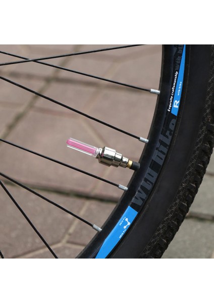 Yeşil Stil 2 Adet Mtb Bisiklet Tekerlek Lastik Vana Kapakları Glow Plastik + Metal Çubuk Işık Dağ Bisikleti Bisiklet Lastiği LED Neon Lamba Yeşil (Yurt Dışından) fırsatları
