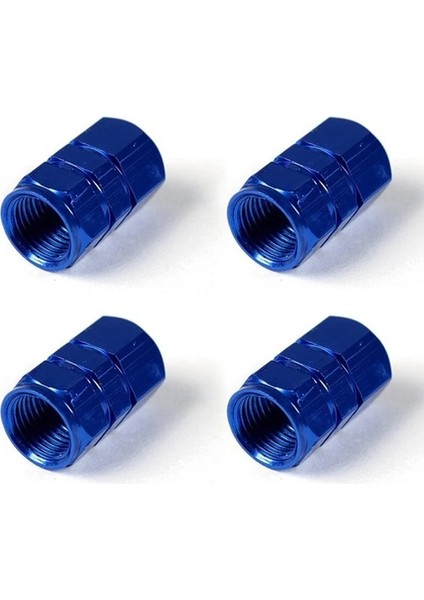 Mavi Stil Evrensel Toz Geçirmez Alüminyum Alaşımlı Bisiklet Kapağı Tekerlek Lastiği Kaplı Araba Kamyon Tüpü Lastik Bisiklet Aksesuarları 4 Renk Vana 4 Adet (Yurt Dışından)