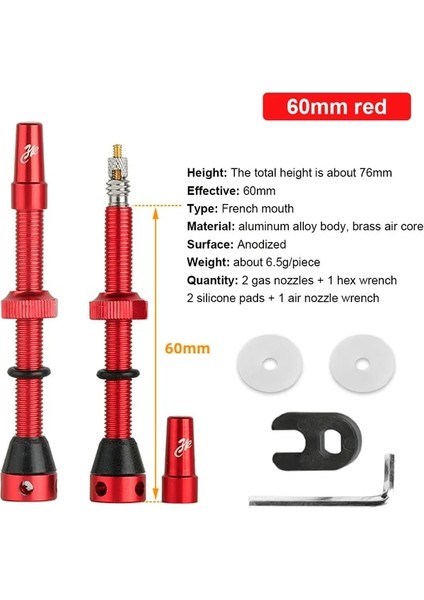 No.4 Tarzı 2 Adet Bisiklet Tubeless Presta Vana Ste Fv Nipel Pirinç Çekirdek Presta Vana Kök Kiti Mountainroad Bisiklet Için (Yurt Dışından)