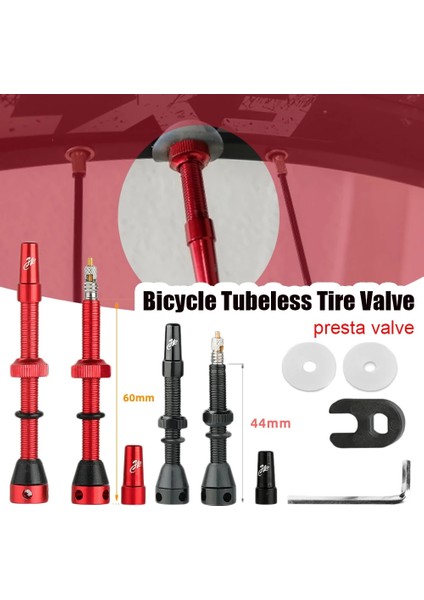No.4 Tarzı 2 Adet Bisiklet Tubeless Presta Vana Ste Fv Nipel Pirinç Çekirdek Presta Vana Kök Kiti Mountainroad Bisiklet Için (Yurt Dışından)
