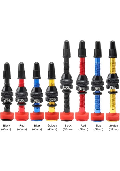 Mavi 40MM Stili Muqzı Bisiklet Alaşımlı Tubeless Lastik Fv Presta Vana Mtb Yol Bisikleti Tubeless Jant C Alaşımlı Nipel Pirinç Çekirdek Vana (Yurt Dışından)