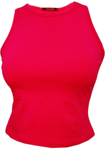 Sıfır Kol Crop Tişört