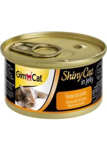 Shinycat Tuna Balıklı Tavuklu Konserve Kedi Maması 70 gr
