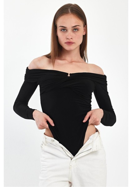 Kadın Straplez Yaka Sandy Body Suit indirimleri