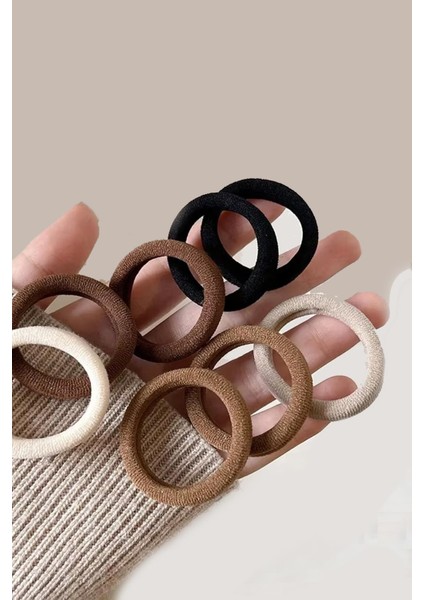 Yoga Lüks Kahverengi Tonları Lastik Toka Seti 20'li fiyatları