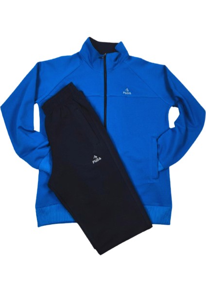 Çocuk Pamuklu Eşofman Takımı Saxmavi