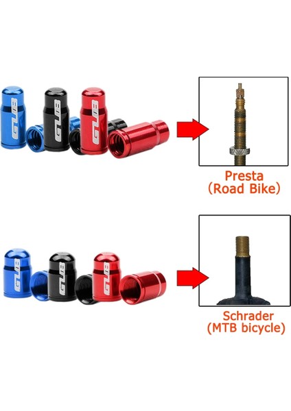 Presta Set Stili Için Siyah 2 Adet Alüminyum Bisiklet Lastiği Valf Kapağı Schraderpresta Lastik Valf Koruyucu Ultralight Dağ Yol Bisikleti Valf Kapağı Mtb Aksesuarı (Yurt Dışından) fırsatları
