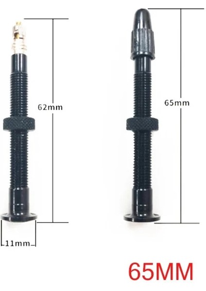 1 Adet 65MM Tarzı Bisiklet Için Iç Lastiksiz Valf Bisiklet Için Iç Lastiksiz Hazır Lastik Lastik Karbon Jant Alüminyum Alaşımı Tüpsüz Valf (Yurt Dışından)