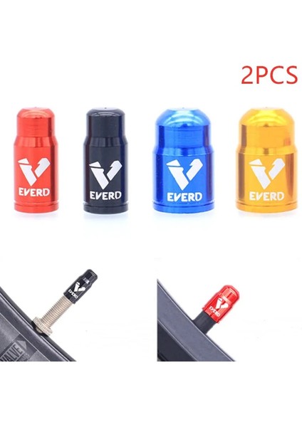 Schrader Stili Için Mavi 2 Adet Ultralight Dağ Yol Bisikleti Lastik Kapağı Schraderpresta Lastik Vana Koruyucu Alüminyum Bisiklet Lastiği Vana Kapağı Mtb Aksesuarları (Yurt Dışından)