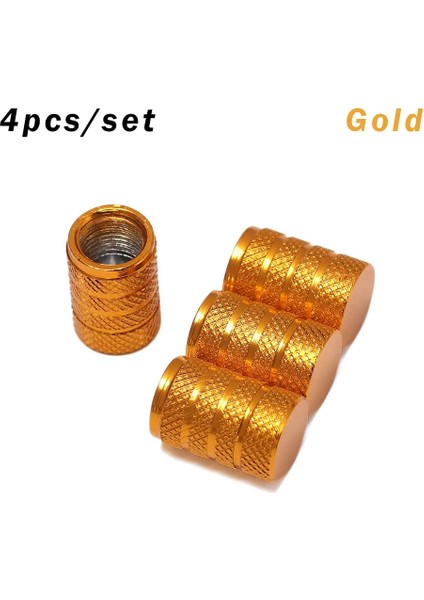 Altın Tarzı 4 Adet Evrensel Toz Geçirmez Alüminyum Alaşımlı Bisiklet Kapağı Tekerlek Lastiği Kaplı Araba Kamyon Tüpü Lastik Bisiklet Aksesuarları (Yurt Dışından)