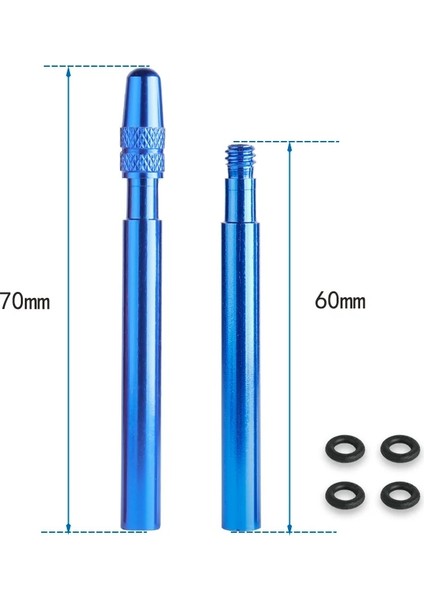 VC007CBU2P Stili Bisiklet 1 Çift Presta Vana Genişletici W Cap C Alüminyum Alaşımlı Eloksallı Fv Uzatma Sabit Yol Bisikleti Jantları Için (Yurt Dışından)