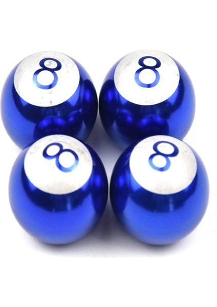 Mavi Top Stili Çanta Evrensel Küresel Lastik Valf Kapakları Oto Araba Kamyon Dağ Bisikleti Bilardo Havuz 8 Küresel Lastik Lastik Hava Valfi Kök Tekerlek Kapakları (Yurt Dışından)