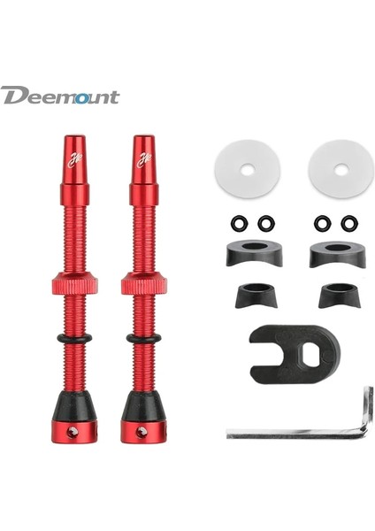 VF60G Siyah A Stili 2 Adet Deemount Bisiklet Tubeless Karbon Jant Presta Vanalar mm Fv Nipel Pirinç Çekirdek C Işlenmiş Eloksallı Wtool (Yurt Dışından)