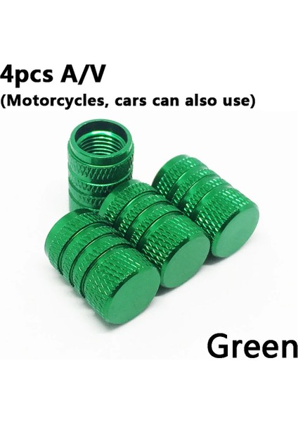 4 Adet Yeşil Stil 4 Adet Bisiklet Tekerlek Lastiği Kaplı Araba Motosiklet Kamyon Evrensel Tüp Lastik Bisiklet Av Sv Amerikan Hava Valfi Kapağı Toz Geçirmez 10 Renk (Yurt Dışından)