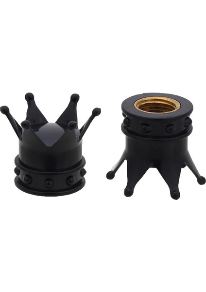 Siyah 2 Adet Tarzı Lot Bisiklet Lastiği Valf Kapakları Evrensel Toz Geçirmez Altın Taç Lastik Tekerlek Kök Hava Valfi Kapakları Lastik Valf Oto Kamyon Bisikleti Sıcak (Yurt Dışından)