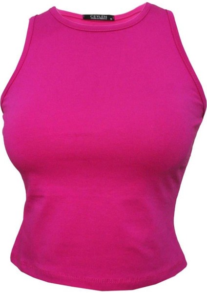 Sıfır Kol Crop Tişört
