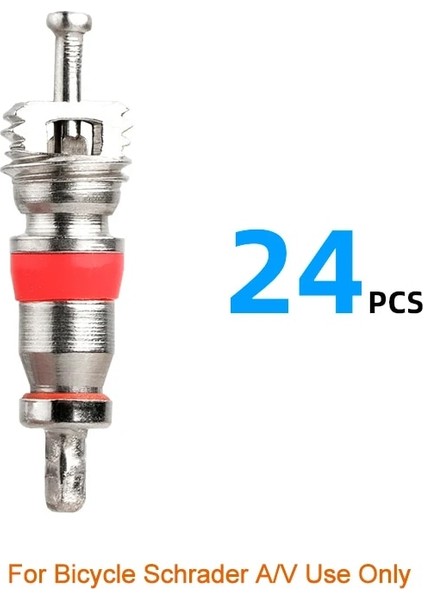 Schrader Core 24PC Stili Pcs Presta Valf Pirinç Çekirdek W Opsiyonel Alet C ile Işlenmiş Fv Mtb Yol Bisikleti Tüpleri Onarım Lastik Servis Parçaları (Yurt Dışından)