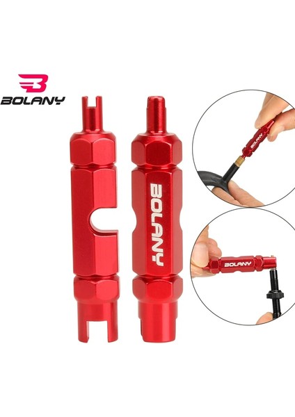 40GLOD Vana Stili Bolany Bisiklet Lastik Nozul Anahtarı Çok Fonksiyonlu Valf Çekirdek Aracı Çift Kafalı Taşınabilir Sökme Sökme Anahtarı Bisiklet Tamiri (Yurt Dışından)