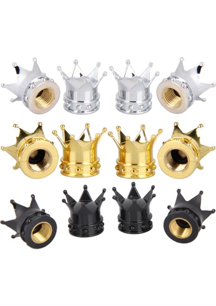 Altın 2 Adet Tarzı Lot Bisiklet Lastiği Valf Kapakları Evrensel Toz Geçirmez Altın Taç Lastik Tekerlek Kök Hava Valfi Kapakları Lastik Valf Oto Kamyon Bisikleti Sıcak (Yurt Dışından) indirimleri