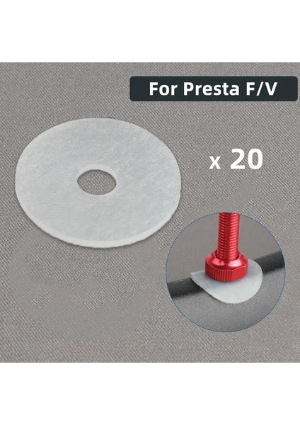 Fv Etiketler 20 Adet Tarzı Deemount Valf Montaj Parçaları Jant Koruma Etiketi Schrader Presta Nozul Uygulanabilir Ped Tubeless Nipel Contası (Yurt Dışından)