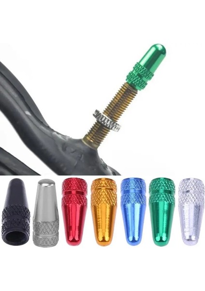 Siyah Stil 5 Adet Bisiklet Presta Yüksek Alüminyum Basınç Valfi Kapakları Toz Kapakları Valf Adaptörü Bisiklet Yol Bisikleti Lastik Valf Adaptör Tüpü (Yurt Dışından)
