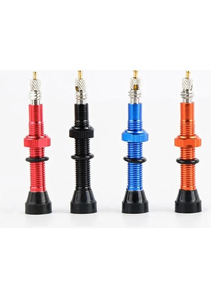 Turuncu Tarzı Zezzo® mm Bisiklet Alaşımlı Valf Çekirdeği Fv Presta Tubeless Lastik Valf Yol Bisikleti Mtb Nipel Wtool Alaşımlı Valf Kapağı (Yurt Dışından)