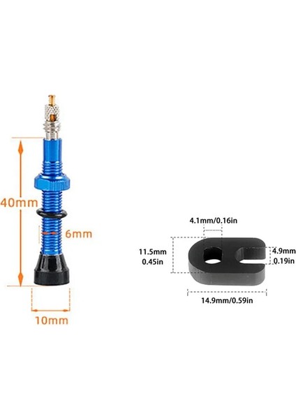 Turuncu Tarzı Zezzo® mm Bisiklet Alaşımlı Valf Çekirdeği Fv Presta Tubeless Lastik Valf Yol Bisikleti Mtb Nipel Wtool Alaşımlı Valf Kapağı (Yurt Dışından)