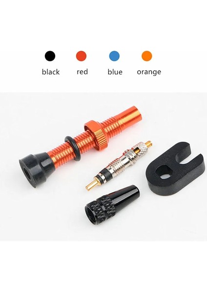 Turuncu Tarzı Zezzo® mm Bisiklet Alaşımlı Valf Çekirdeği Fv Presta Tubeless Lastik Valf Yol Bisikleti Mtb Nipel Wtool Alaşımlı Valf Kapağı (Yurt Dışından)