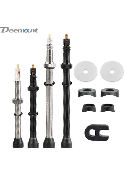 60 mm Pirinç Gümüş B Stili Deemount 1 Pair mm C Işlenmiş Eloksallı Presta Valfler, Mtb Yol Bisikleti Için Tubeless Lastikler Pirinç Kök Pirinç Çekirdek (Yurt Dışından)