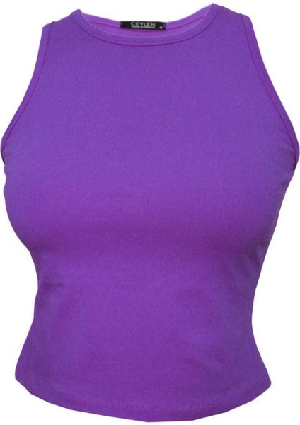 Sıfır Kol Crop Tişört