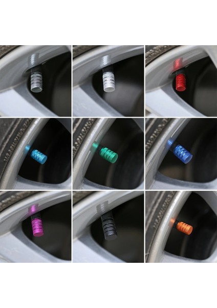 Yeşil Stil 4 Adet Evrensel Toz Geçirmez Alüminyum Alaşımlı Bisiklet Kapağı Tekerlek Lastiği Kapalı Araba Kamyon Tüpü Lastik Bisiklet Aksesuarları (Yurt Dışından) fiyatları